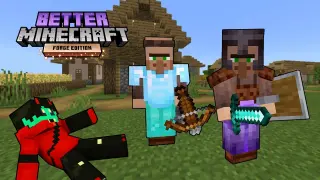 BetterMinecraft #1 - MAPANAKIT na mga Villagers || Minecraft Modded Tagalog