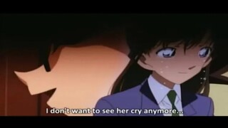 Shinichi doesn't want to see Ran cry anymore even if it mean he no longer exist in her heart