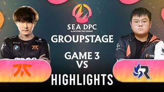 Game 3: Fnatic vs RSG | DPC SEA 2022 Tour 3: Division I & II