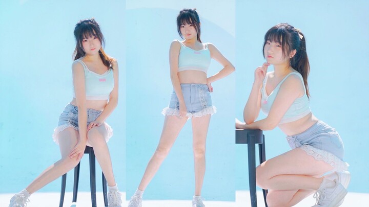 Suspender jeans, meaty belly, 0 chair dance ~ rollin ~ [Salted fish sauce]