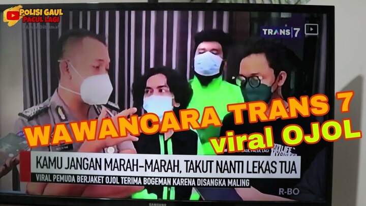 Viral Driver Ojol Tangkap Maling malah Dapat Bogem Mentah ( Wawancara Trans 7 )