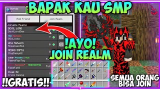 Realm Bapak Kau SMP di MCPE!! || Langsung aja Join gratis!! || Open member realms || Bapak kau smp