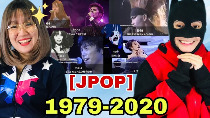 日本の代表的な楽曲を年別に紹介 1979-2020 [JPOP] Representative Japanese Songs by Year - reaction video