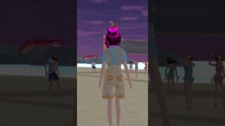 Munculnya Orang Orang Bermain Voli Di Pantai Jam 5 Sore #sakuraschoolsimulator