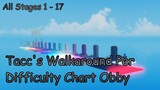 Tacc's Walkaround Per Difficulty Chart Obby [All Stages 1-17] (ROBLOX Obby)