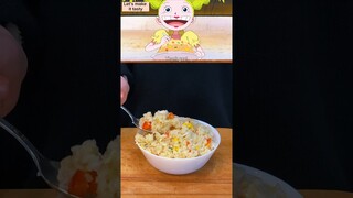 Sanji & Banban’s Fried Rice 🍚- One piece⚔️ 🏴‍☠️ #onepiece #anime #japanesefood #sanji #rice #japan