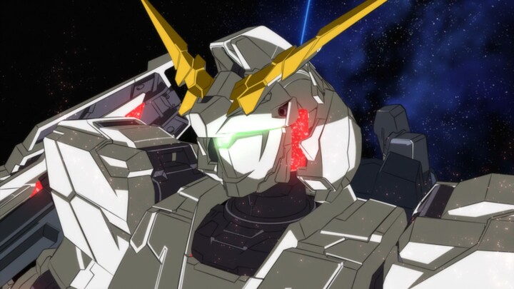 The Unicorn Gundam is trapped, the hero is helpless and watches Marida die heroically