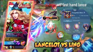 LANCELOT VS LING, KETEMU MYTHICAL GLORY 1.3K ANJAY MENGERIKAN 😱😱😱😱