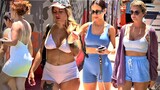 Miami Girls Walking Street | Florida 4k | Beach Road | Vlog | Leggings | Miami Mall | Shopping Video