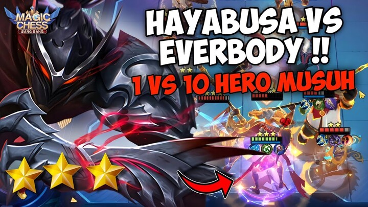 HYPER HAYABUSA 1 VS EVERYBODY !! LAWAN 10 HERO MASIH KUAT COY !! COMBO MAGIC CHESS TERKUAT SEKARANG?