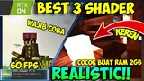 SUDAH RILIS! RTX SHADER MCPE! Best 3 shaders mcpe 1.17+ | shaders low end dan shader realistic