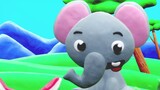 Baby Elephant Stop motion cartoon for children - BabyClay compilation