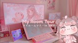 tokyo japan apartment room tour pink aesthetic, desk setup, cozy, kawaii, anime🌸 マイルームツアー