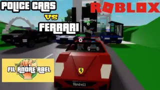 FERRARI VS POLICE CARS!!BROOKHAVEN (GRABE TO!!)