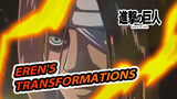 Eren's Transformations over 100 Chapters | Animated