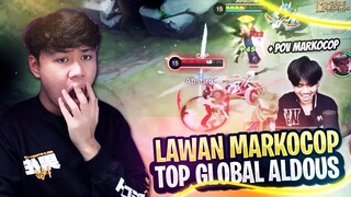 REAKSI MARKOCOP TOP GLOBAL ALDOUS KETEMU LANCELOT JEJE ! GAME SERU & SENGIT - Mobile Legends