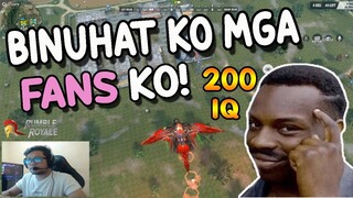 200 IQ PLAYS "BUNUHAT KO MGA FANS KO!" (Rules of Survival: Battle Royale)