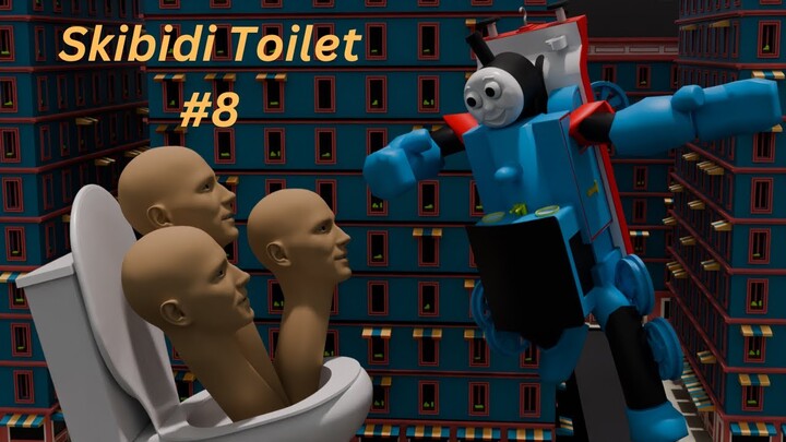 Thomas the engine transformation vs multi head Skibidi Toilet | among us animation