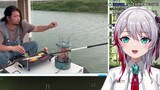 Japanese natural sister was shocked by the handmade amphibious fishing RV