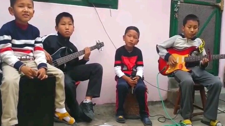A Buddhist lead singer, a world-weary drummer, a soul bassist, and a confused guitarist