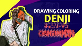 DRAWING COLORING DENJI [CHAINSAW MAN] -VannArt