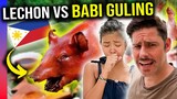 EXTREME Food - FILIPINO vs INDONESIAN Lechon!!!