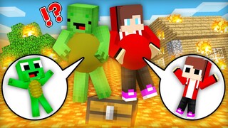 Pregnant Mikey & JJ but Floor is Lava in Minecraft Challenge (Maizen Mizen Mazien)