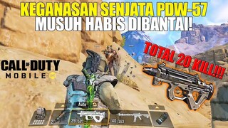 TOTAL 20 KILL!!! PDW-57 SENJATA TER OP DI COD MOBILE! MUSUHNYA AUTO TERBANTAI! CALL OF DUTY MOBILE