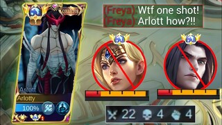 THIS NEW ARLOTT ONE SHOT BUILD WILL MAKE FREYA USELESS IN RANKED GAME!🔥 (arlott user try this)