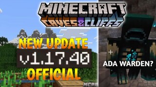 NEW UPDATE !!! MCPE V 1.17.40 OFFICIAL - Fixes 50 Bug & Ada biome baru stony peaks😱