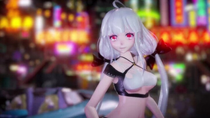 【MMD】弱音-霓虹夜市-夜色下弱音怎可如此撩人