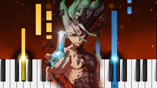 Dr. Stone (ドクターストーン) OP - "Good Morning World!" - Piano Tutorial