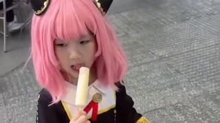 Membawa putri saya bercosplay Aniya ke pemutaran perdana SPY×FAMILY, vlog harian cosplay