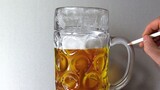 [Hội họa] Bia tươi 3D! Nhìn xong hết khát liền!