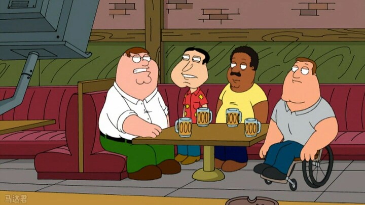 Family Guy : Pete mencuri pipa minyak dan menyebabkan pesawat jatuh
