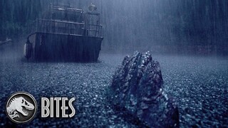 The Spinosaurus Takes a Swim | Jurassic World Bites #shorts