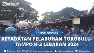 Suasana Pemudik di Pelabuhan Torobulu–Tampo Sulawesi Tenggara, Antrean Motor hingga 300 Meter