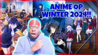 FIRST TIME REACTING TO THE Top Anime Openings of Winter 2024!
