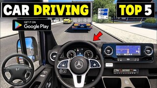 Top 5 Realistic Car Driving Games for Android l Best car driving games on android 2024