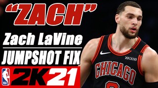 Zach Lavine Jumpshot Fix NBA2K21 with Side-by-Side Comparison