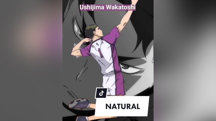 I’d hit that. The ball I mean 😏 haikyuu haikyuuedits ushijima ushiwaka shiratorizawa anime