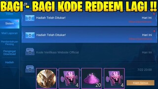 BAGI-BAGI KODE REDEEM MOBILE LEGENDS LAGI GRATIS SETIAP HARI !! BURUAN KLAIM SEKARANG !! | MLBB