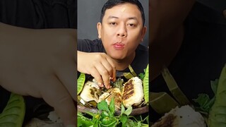 MAKAN 3 PAPAN PETAI DI TAMBAH 3 PORSI NASI BAKAR IKAN ASIN PEDA #shorts