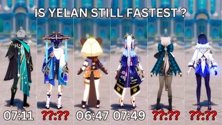 Is Lynette Faster Than Yelan? || Who is the Fastest Character in {Genshin Impact}