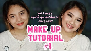 How I make myself presentable in every event | MAKE UP TUTORIAL #1