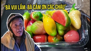 Cụ bán bánh đậu xanh trái cây "sung sướng" khi chưa đầy 5 phút đã hết, khách chờ 3 ngày mới mua được