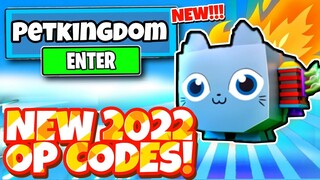 *2022* ALL NEW SECRET UPDATE 1 OP CODES PET KINGDOM CODES In Roblox Pet Kingdom Codes!