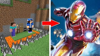 BỘ GIÁP IRON MAN CỦA BÁC TRƯỞNG LÀNG GIÚP MÌNH ĐÁNH BẠI THANOS || TRONG MINECRAFT PE