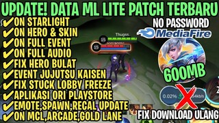 Data ML Lite Full Event 600Mb Terbaru Patch Arlott | ML Lite | Cara Mengatasi Lag & Patah Patah