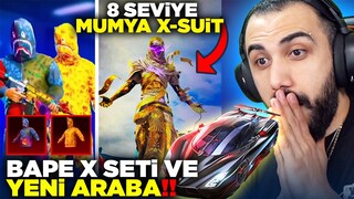 8 SEVİYE YENİ MUMYA X-SUİT!! 😱 MOR BAPE X SETİ GERİ DÖNDÜ! YENİ ARABA EFSANE!! | PUBG MOBILE